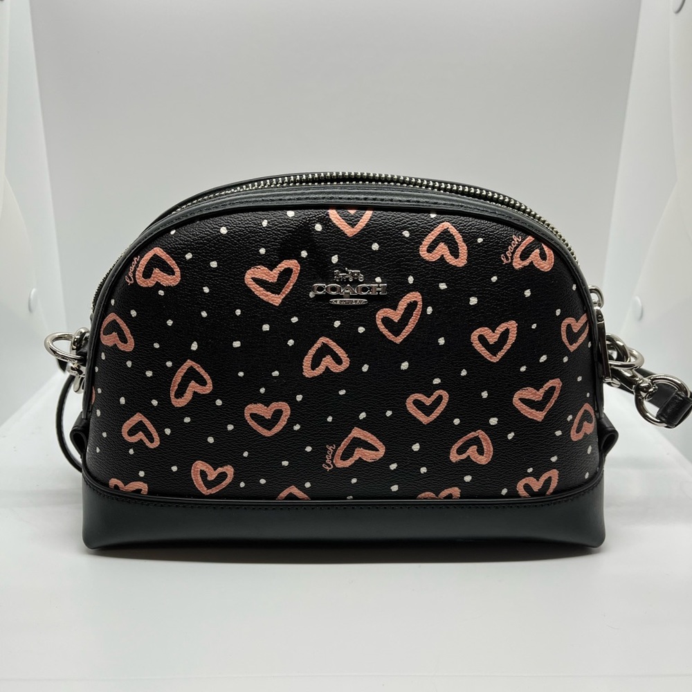 Sketch Heart Coach Purse ~ Gently Used
